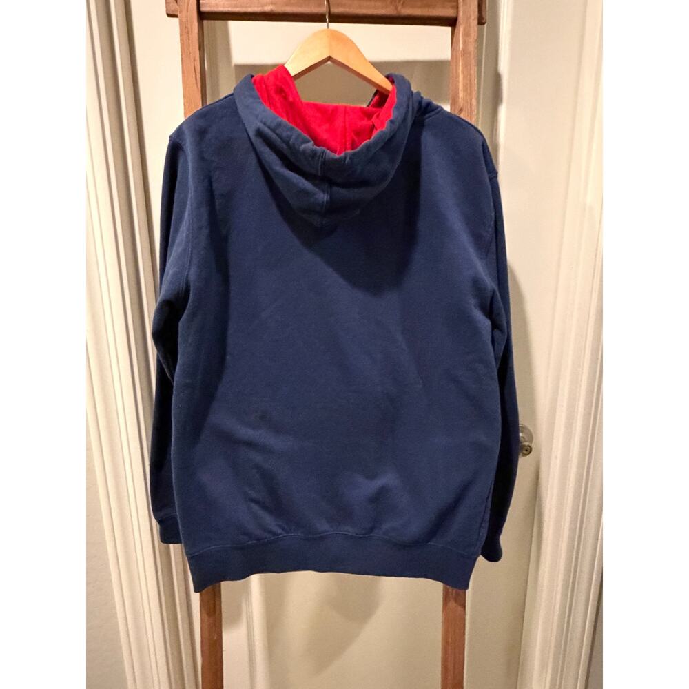 Gonzaga Bulldogs Hoodie Colosseum Men’s Large Navy Red Pullover Sweatshirt - Picture 5 of 6